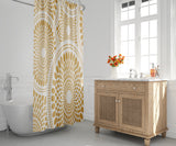 Pierson Floral Shower Curtain in Ochre - view 2