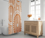 Pierson Floral Shower Curtain in Orange - view 2