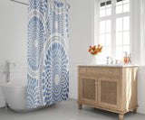 Pierson Floral Shower Curtain in Periwinkle - view 2