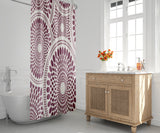 Pierson Floral Shower Curtain in Plum - view 2