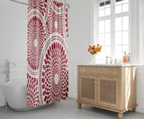 Pierson Floral Shower Curtain in Red - view 2