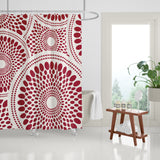 Pierson Floral Shower Curtain in Red