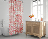 Pierson Floral Shower Curtain in Salmon - view 2