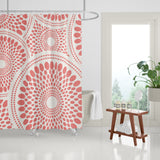 Pierson Floral Shower Curtain in Salmon
