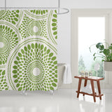 Pierson Floral Shower Curtain in Spring Green