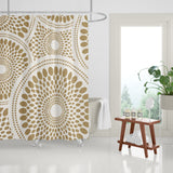 Pierson Floral Shower Curtain in Tan