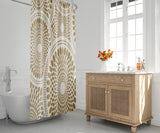 Pierson Floral Shower Curtain in Tan - view 2