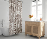 Pierson Floral Shower Curtain in Taupe - view 2