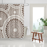 Pierson Floral Shower Curtain in Taupe