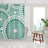 Pierson Floral Shower Curtain in Teal