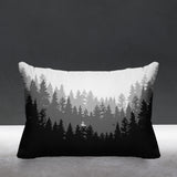 Pine Outdoor Reversible Throw Rectangular Pillow