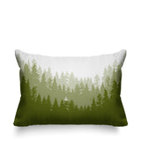 Pine Outdoor Reversible Throw Rectangular Pillow