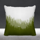 Pine Outdoor Reversible Throw Square Pillow