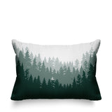 Pine Outdoor Reversible Throw Rectangular Pillow