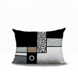 Plexa Abstract Reversible Indoor/Outdoor Lumbar Pillow