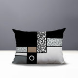 Plexa Abstract Reversible Indoor/Outdoor Lumbar Pillow