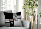 Plexa Abstract Reversible Indoor/Outdoor Lumbar Pillow
