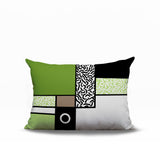 Plexa Abstract Reversible Indoor/Outdoor Lumbar Pillow