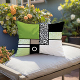 Plexa Abstract Reversible Indoor/Outdoor Lumbar Pillow