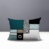 Plexa Abstract Reversible Indoor/Outdoor Lumbar Pillow