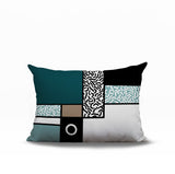 Plexa Abstract Reversible Indoor/Outdoor Lumbar Pillow