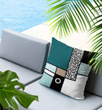 Plexa Abstract Reversible Indoor/Outdoor Lumbar Pillow