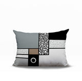 Plexa Abstract Reversible Indoor/Outdoor Lumbar Pillow