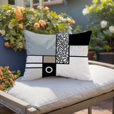 Plexa Abstract Reversible Indoor/Outdoor Lumbar Pillow