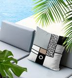 Plexa Abstract Reversible Indoor/Outdoor Lumbar Pillow