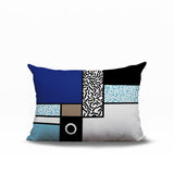 Plexa Abstract Reversible Indoor/Outdoor Lumbar Pillow