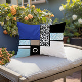 Plexa Abstract Reversible Indoor/Outdoor Lumbar Pillow