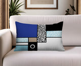 Plexa Abstract Reversible Indoor/Outdoor Lumbar Pillow