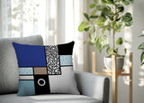 Plexa Abstract Reversible Indoor/Outdoor Square Pillow