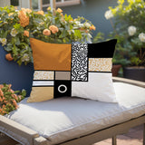 Plexa Abstract Reversible Indoor/Outdoor Lumbar Pillow