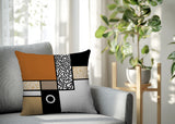 Plexa Abstract Reversible Indoor/Outdoor Lumbar Pillow