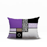 Plexa Abstract Reversible Indoor/Outdoor Lumbar Pillow