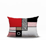 Plexa Abstract Reversible Indoor/Outdoor Lumbar Pillow