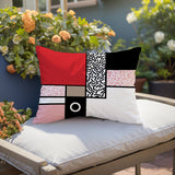 Plexa Abstract Reversible Indoor/Outdoor Lumbar Pillow