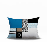 Plexa Abstract Reversible Indoor/Outdoor Lumbar Pillow