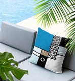 Plexa Abstract Reversible Indoor/Outdoor Square Pillow