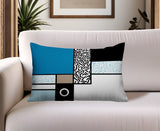 Plexa Abstract Reversible Indoor/Outdoor Lumbar Pillow