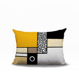Plexa Abstract Reversible Indoor/Outdoor Lumbar Pillow