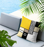 Plexa Abstract Reversible Indoor/Outdoor Lumbar Pillow
