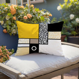 Plexa Abstract Reversible Indoor/Outdoor Lumbar Pillow