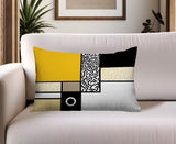 Plexa Abstract Reversible Indoor/Outdoor Lumbar Pillow