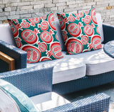 Pomme Botanical Reversible Indoor/Outdoor Square Pillow