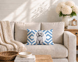 Poodle Dog  Indoor/Outdoor Reversible Rectangular Pillow