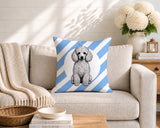 Poodle Dog  Indoor/Outdoor Reversible Square Pillow