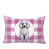 Poodle Dog  Indoor/Outdoor Reversible Rectangular Pillow