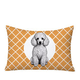 Poodle Dog  Indoor/Outdoor Reversible Rectangular Pillow
